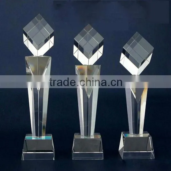 Customized acrylic imitation crystal trophies and medals china