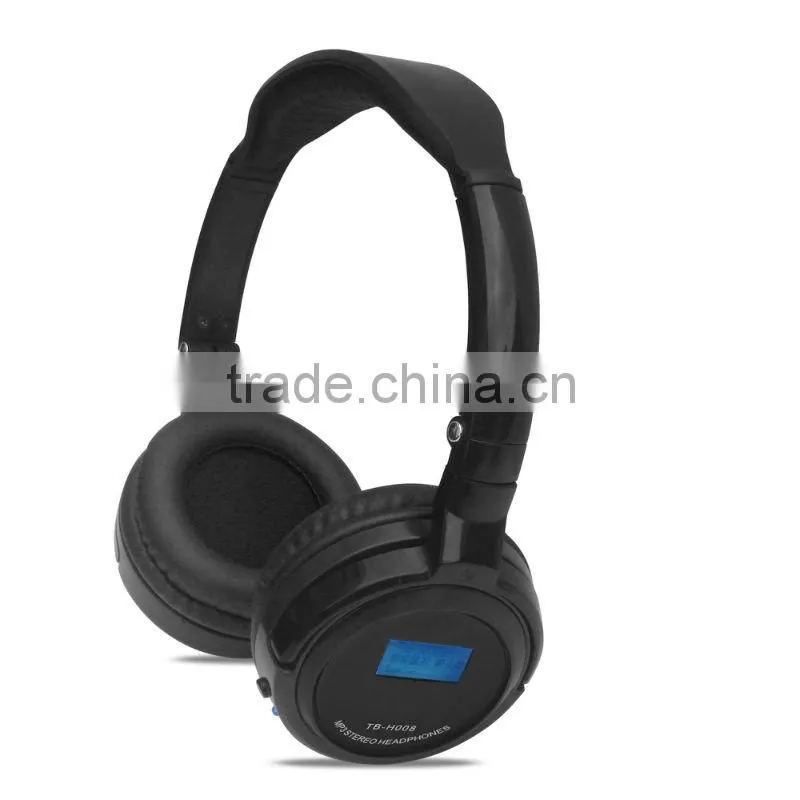 2014 new style wireless Mp3 TF CARD headphones with FM function