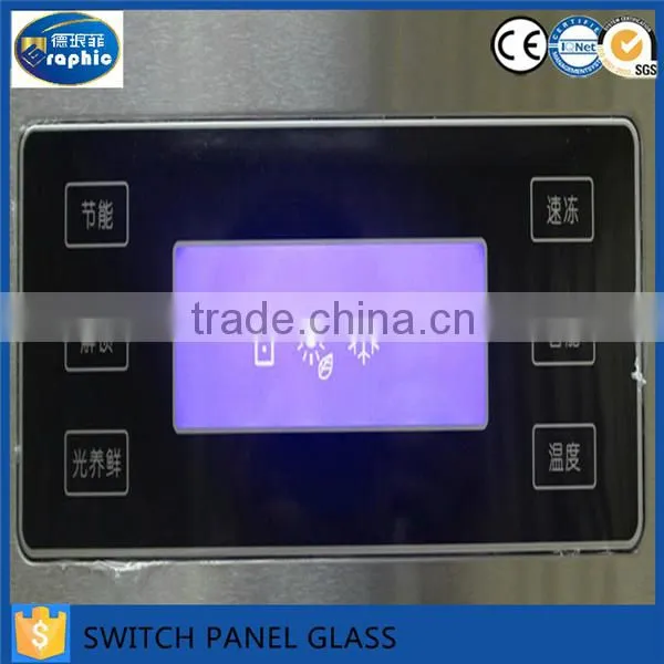Clear polished edge cut toughened glass panel for sale