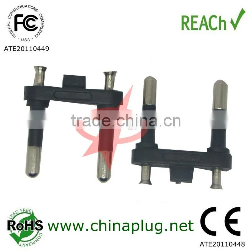 2013 Locking plug ac power cord 3 Pin Brazil ac plug terminal withstad power cord 10A/250V Connector