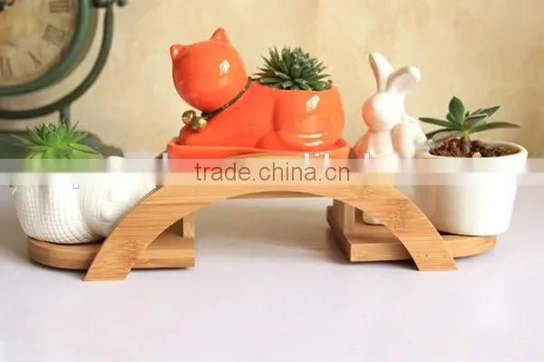 Unique Creative Arched Bamboo Kitchen Spice Stand