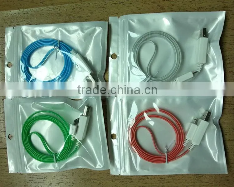 2014 New Arrival High QUALITY LED Light USB Cable for iphone5 and iphone4 smartphone