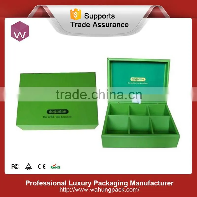 Custom wooden tea gift box with compartments(WH-0370-ML)