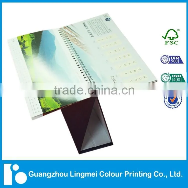 2017 Desk Calendar Custom Printing with Wire-o Binding Service