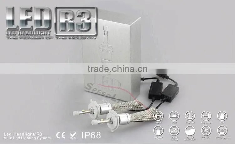 SpeedLight New Arrival R3 40W 4800LM Car H4 LED Headlight Bulbs