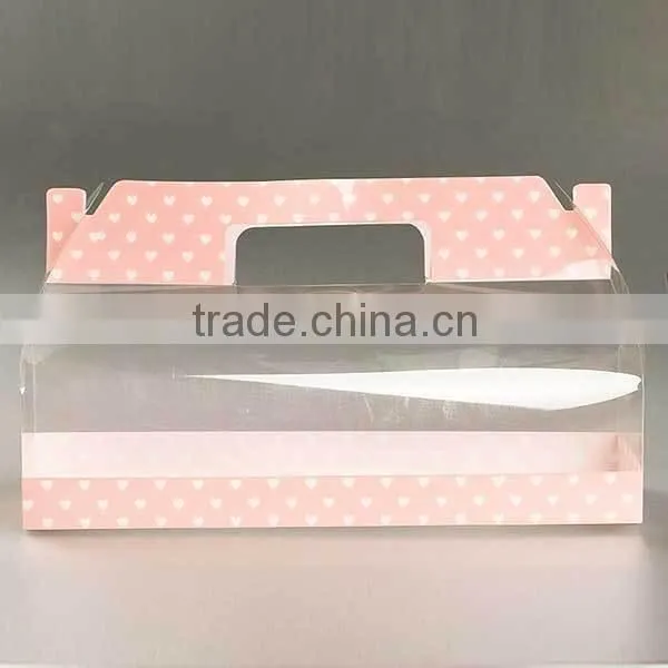 New customized manufacturer of PET PVC PP clear macarons box for all amount