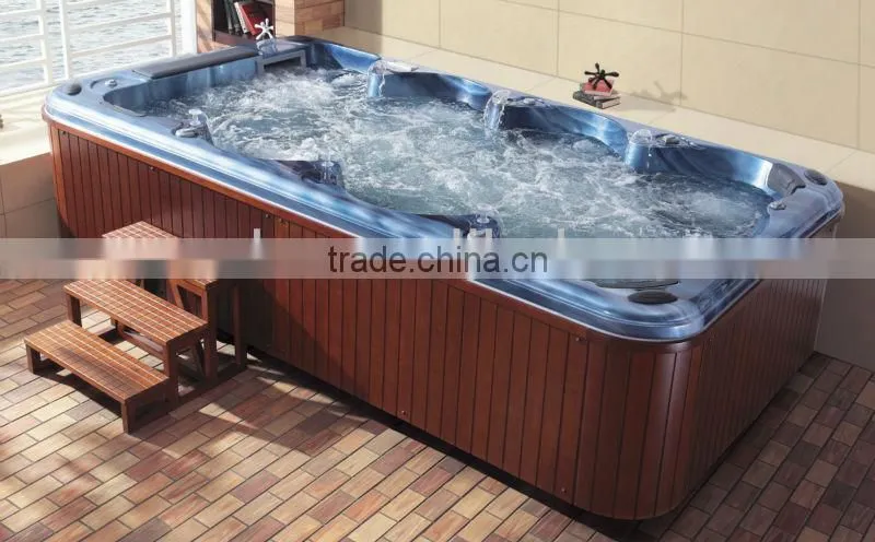 wooden skirt for spa;different colours acrylic for spa;pop up speaker