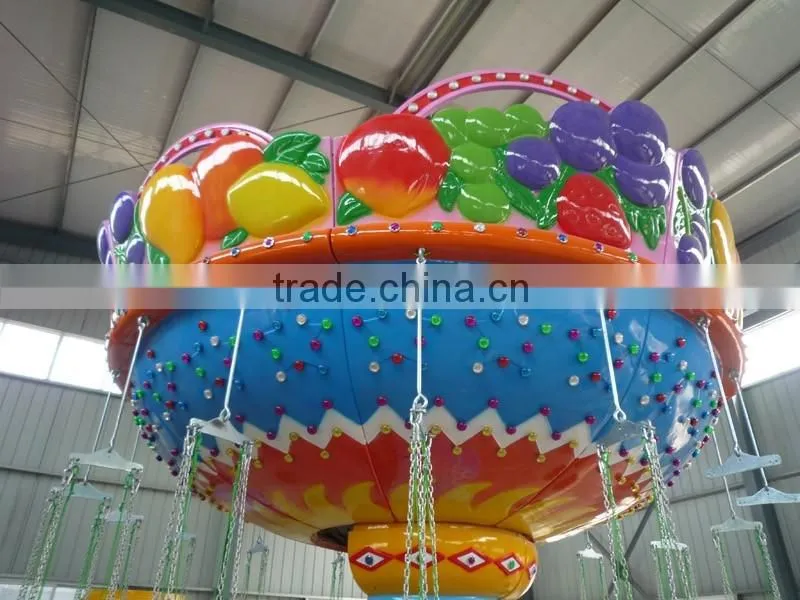 amsuement park flying chairs,rotating fruit flying chairs,watermelon flying chairs for sale