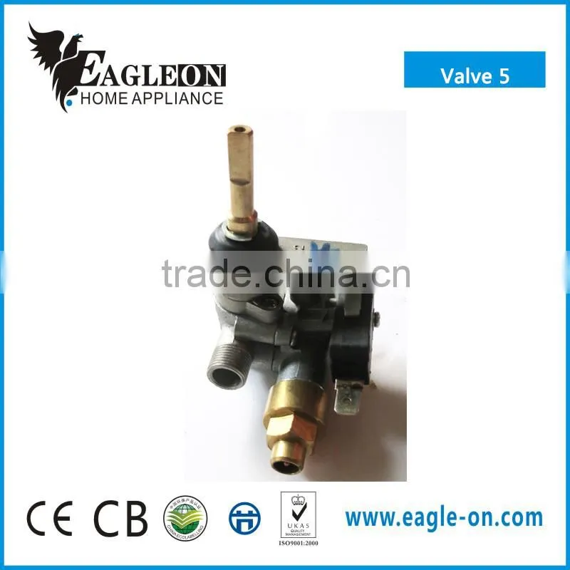 SKD/CKD Double pipe gas valve with safety flameout for table/build in cooker