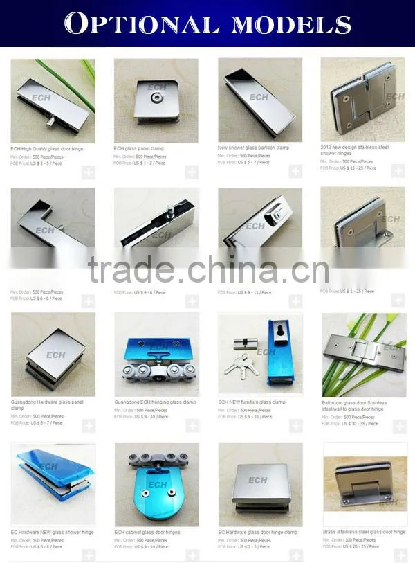 Hot sale stainless steel patch fittings for glass doors glass door clamp