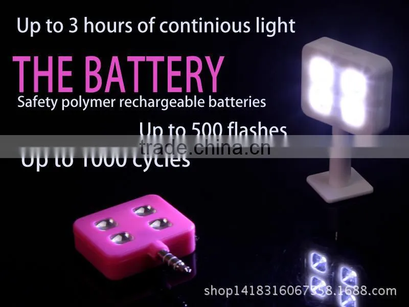 For iphone 6 samung IBLAZR flashing mini led video light Enhan Mini portable led flash light , selfie flash led