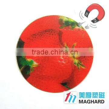 2016 New products custom 3D lenticular coaster magnetic fridge magnet for promotional gift