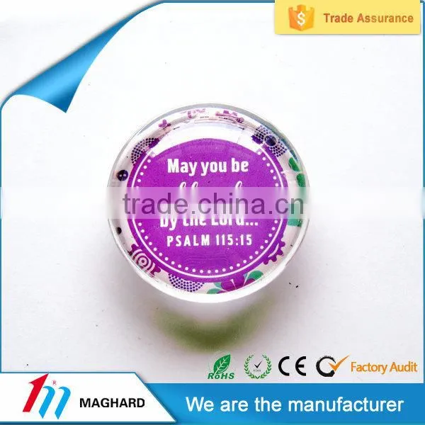 Factory directly custom tourist souvenir crystal glass fridge magnets