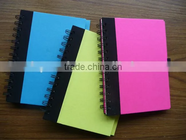 2015 Promotional cheap and good quality recycled paper notebook
