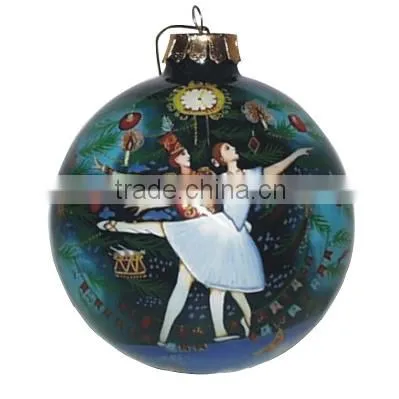 2015 christmas new style inside painted glass ornamnets ball