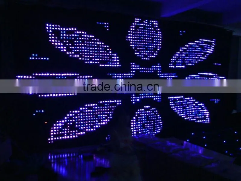 High Quality fireproof curtain / Flexible soft led decoration curtain