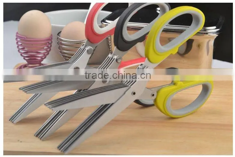 7" 5 Layers blade Kitchen Herb Scissors