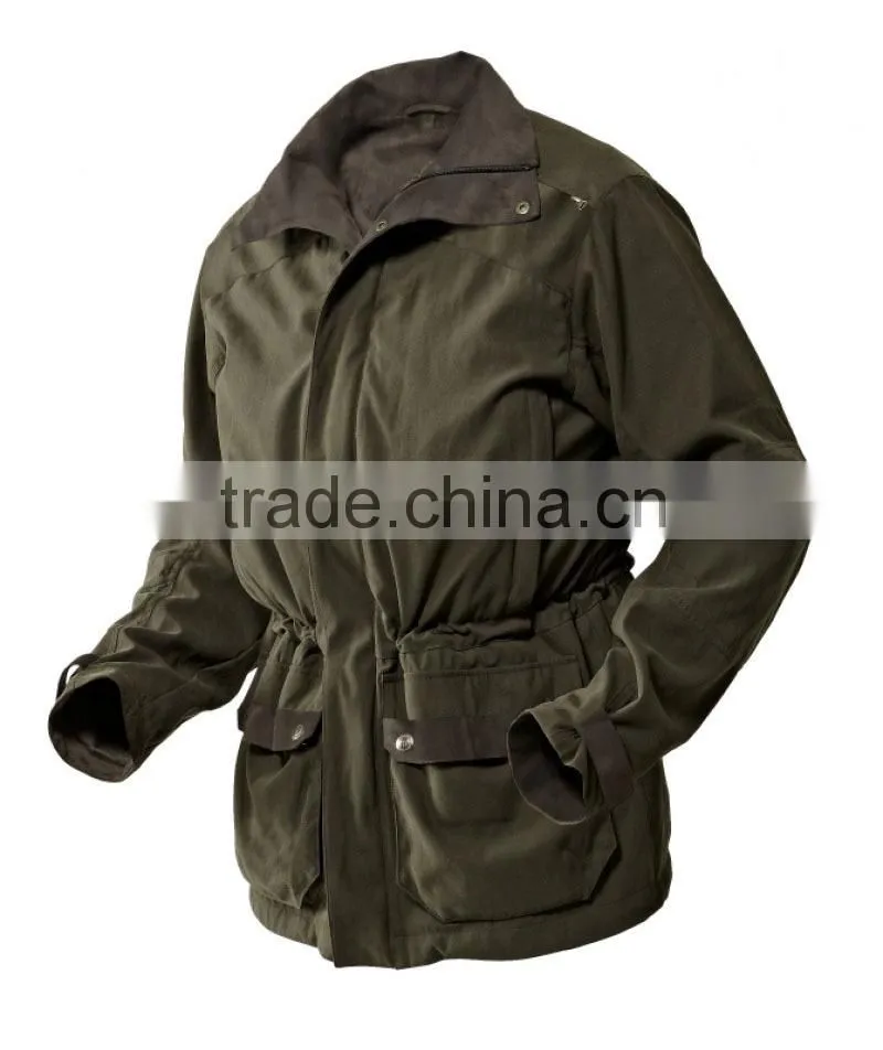 Waterproof breathable country green hunting outdoor jacket