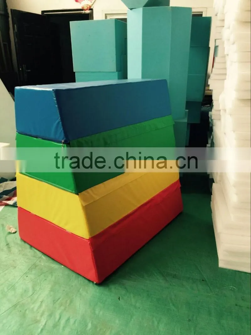 Trapezoid Vaulting Box/soft vaulting horse for children