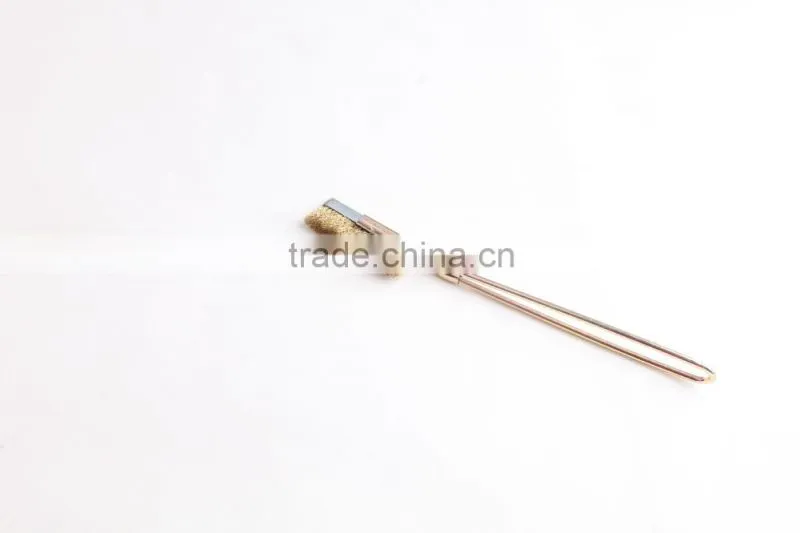 straight hand scratch brushes with handle, length 220 mm or 8 3/5"