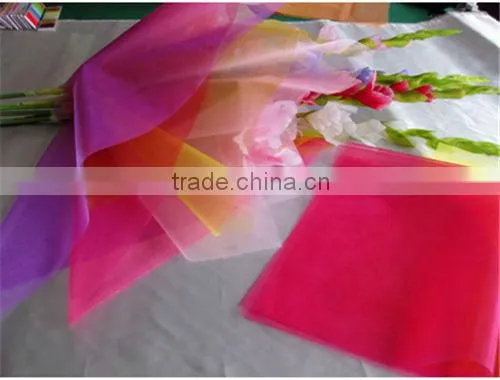 2014 Hot Sale Colorful Organza Sheets For Flower Wrapping