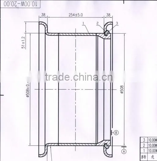 equipment rim 10.00W-20