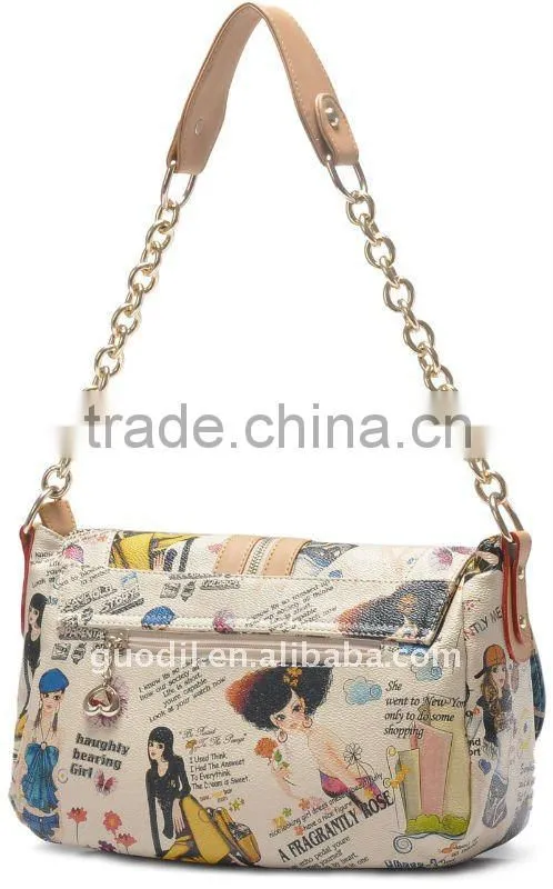 2012 The lowest price for the stock newest lady PVC handbags