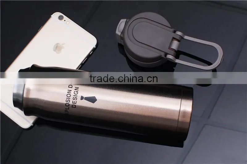 High quality one touch lock lid insulated stainless steel water bottle
