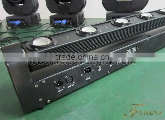 8pcs 10w 4in1 RGBW Led beam effect moving head light