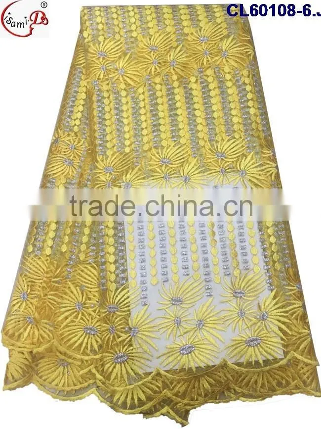 newest design ladies prettey cl60108 french lace with high quality low price UK lace fabric wholssale