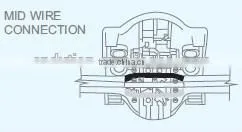 Christmas hot sale ,best discount black friday connector surface socket quick connect passed413QC apply to 1.0-2.5 mm2 cable