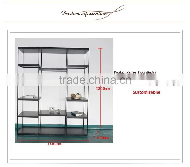High end metal and wood Design display furniture for garment shop display stand
