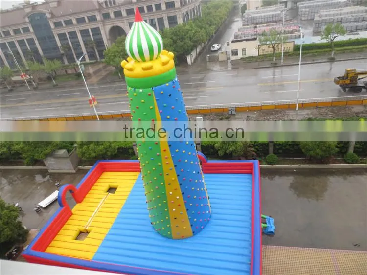 inflatable climbing rock wall/ climbing inflatable sports game