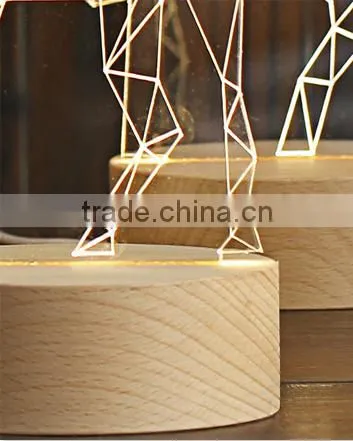 2015 New Product Custom 3D Table Night Light, Led Night Lamp