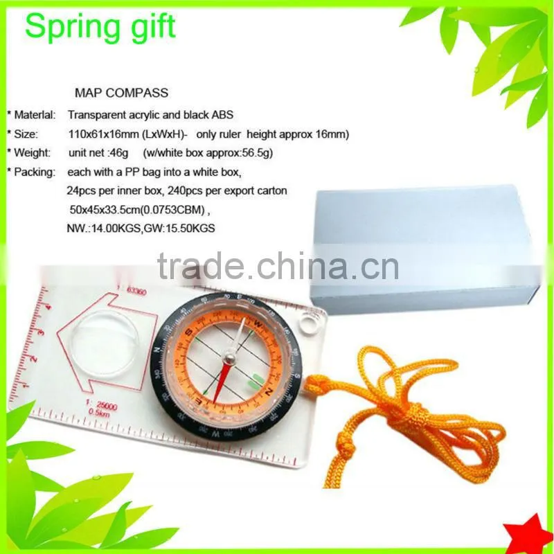 Quality map measure compass with ruler