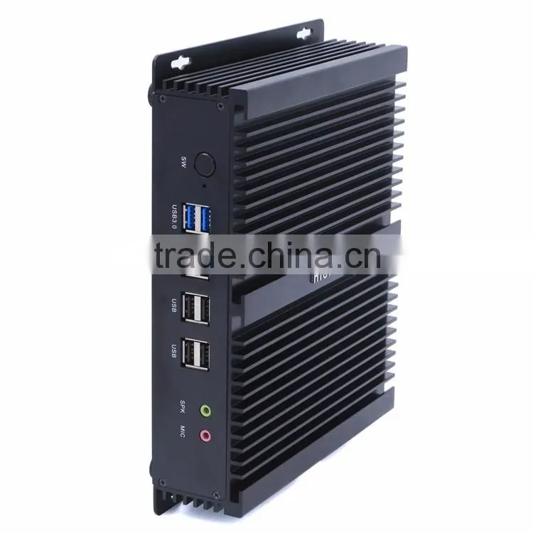 Intel i7 4500u 4510u barebone used fanless industrial mini pc 6RS232 dual nic dual hdmi Windows10