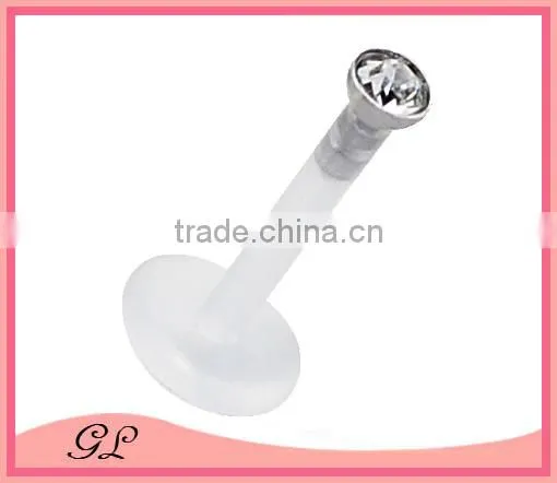 Simple custom labret piercing jewelry