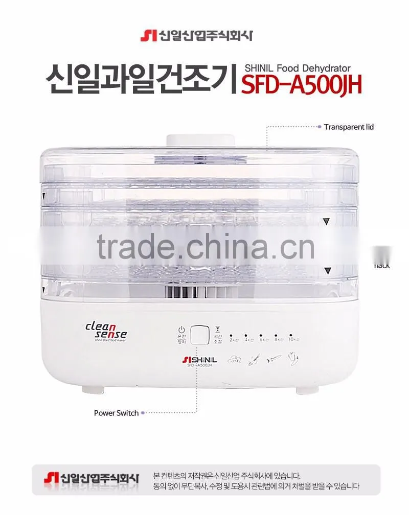 Electric Mini Food Dehydrator (SFD-A500JH) / can dry fruits, vegetables, etc/food dehydrator