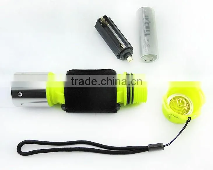 A-OK Rechargeable Power Source and ABS Lamp Body Material led with cree q5 Lamp beads s Diving Flashlight and diving torch falsh