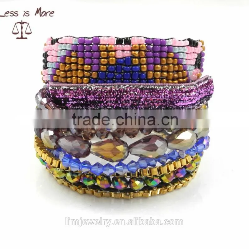 New colorful braided bracelet fashion brazil bracelets with magnetic clasp