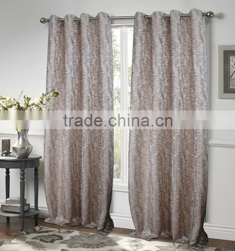 HLHT 6 years no complaint jacquard high-grade jacquard polyester d curtain with valance