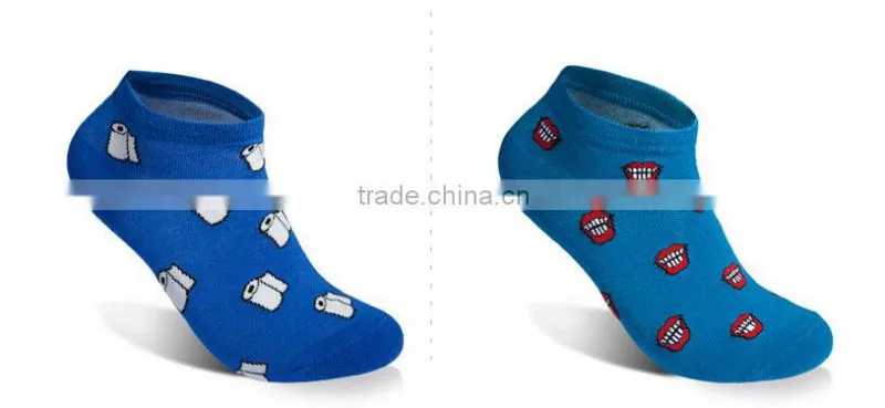 Green 100% Cotton Custom Design Cartoon Tube Sock Sport Sock Man Sock