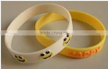 New style debossed wristbands silicone bracelet