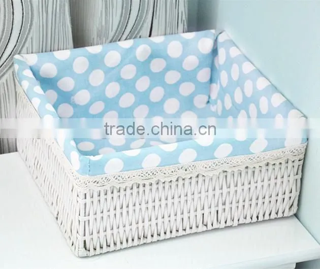 Beautiful cheap and useful PVC woven storage baskets with different colors