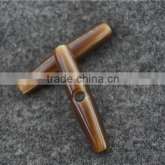 RESIN ONE HOLE CAFE TOGGLE BUTTON FOR GARMENT ACCESSORIES