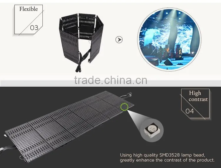 Outdoor/Indoor Programmable P12 LED Decorative curtain display lights for show and wedding stage