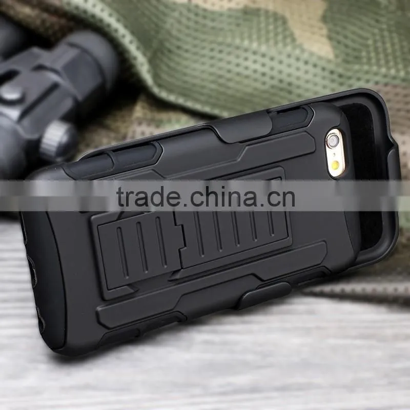 PC TPU Case 3 in 1 Powerful Hard Heavy Duty Mobile Cell Phone Armor Case For iphone 6 Plus