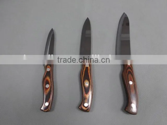Top Quality Assured wooden handle white color zirconia oxide blade Ceramic Knife