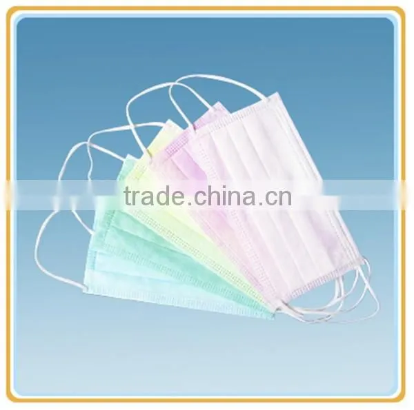 Cleanroom Disposable Non-woven Lint free Face Mask