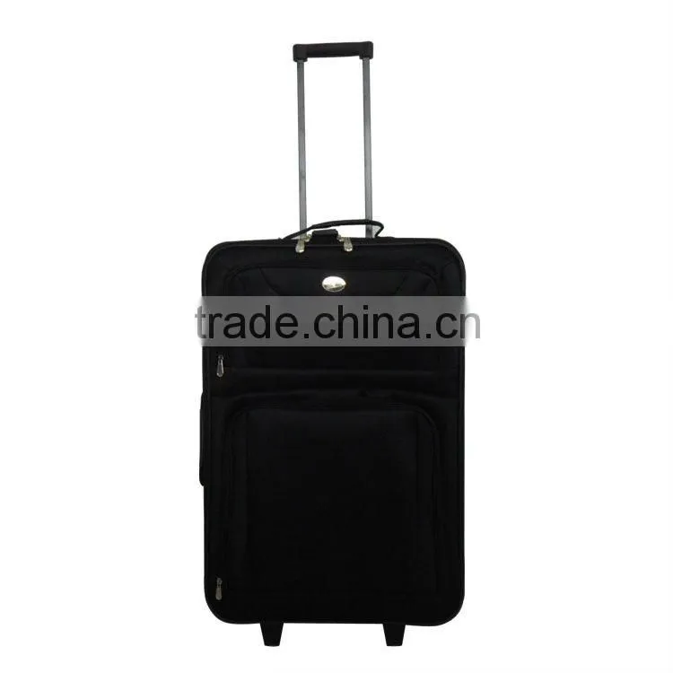 2014 china factory more fashion 600D 4pcs good trolley EVA luggage case